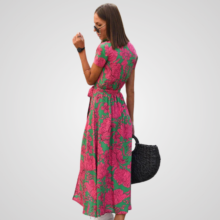 Oliviana -  Summer Dress with Print