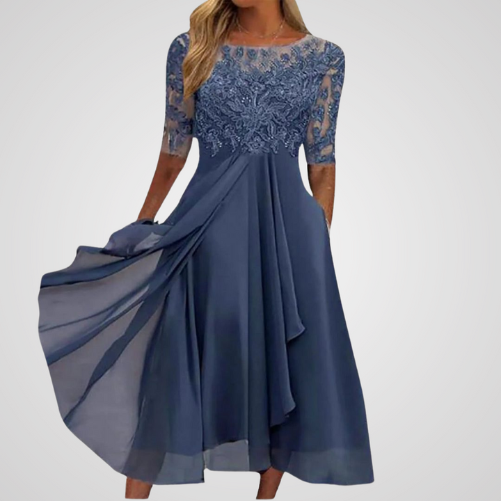 Aurivella - Elegant Lace Dress