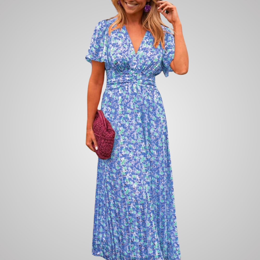 Zeraphyne - Floral Maxi Dress with Natural Elegance Premium