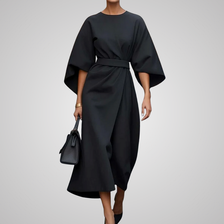 Mirelia - Elegant Dress with Puff Sleeves