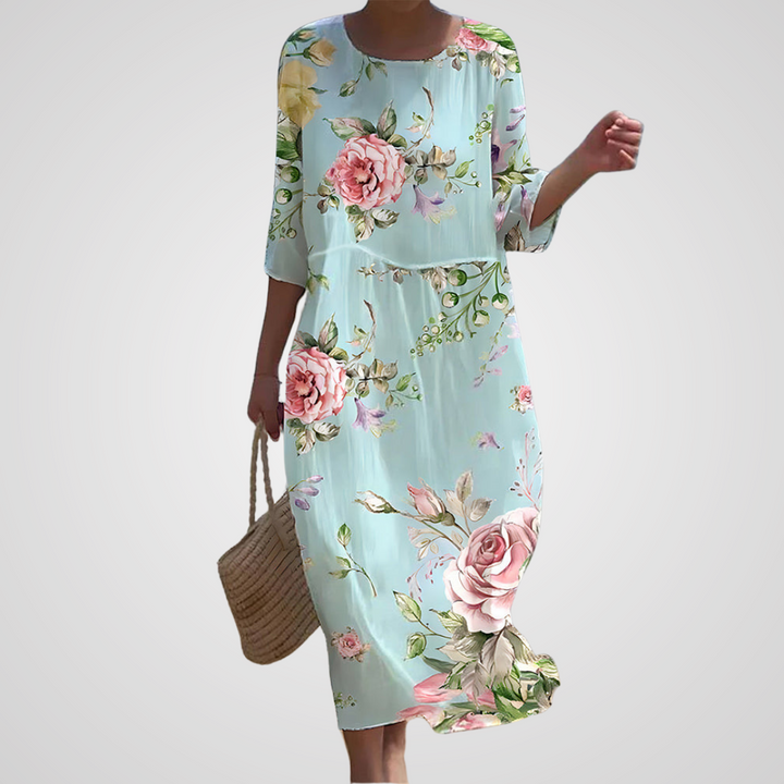 Elarine - Elegant Floral Dress