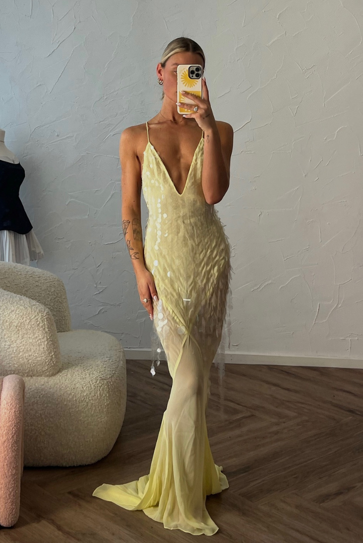 Aaliyah - V-Neck Sleeveless Maxi Dress