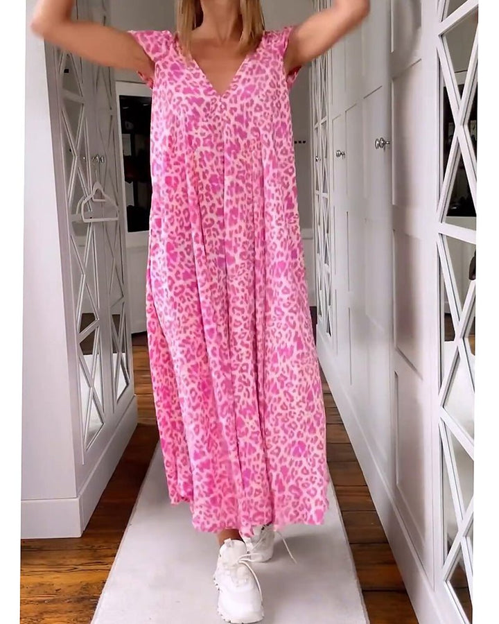 Evadie - V-Neck Maxi Dress