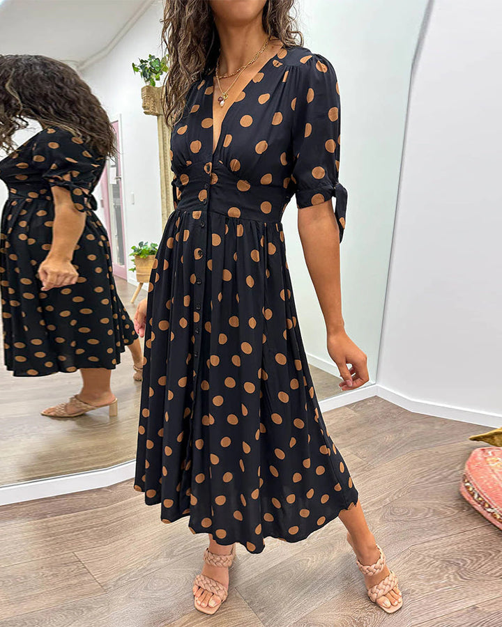 Ivrinara- Elegant Midi Dress