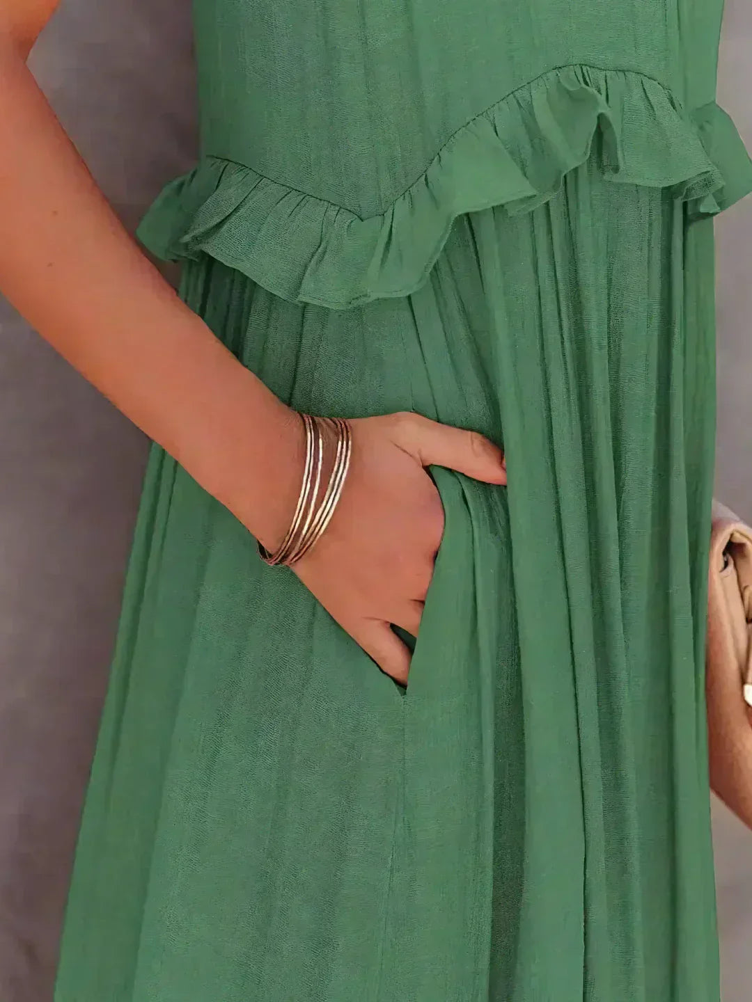 Esmara - Halter Ruffle Maxi Dress