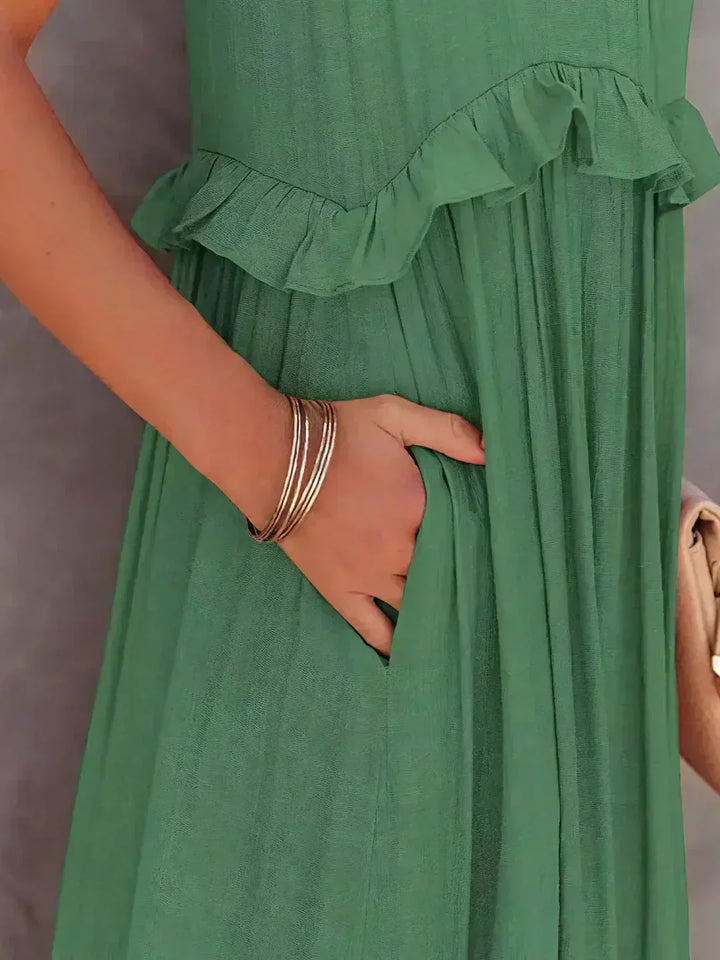 Esmara - Halter Ruffle Maxi Dress