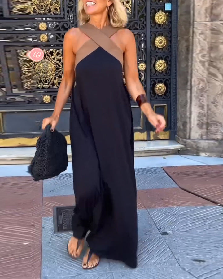 Briennauraess- Cross Neck Dress