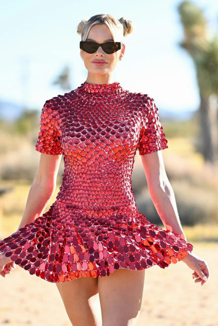 Genevieve | High Neck Mini Dress