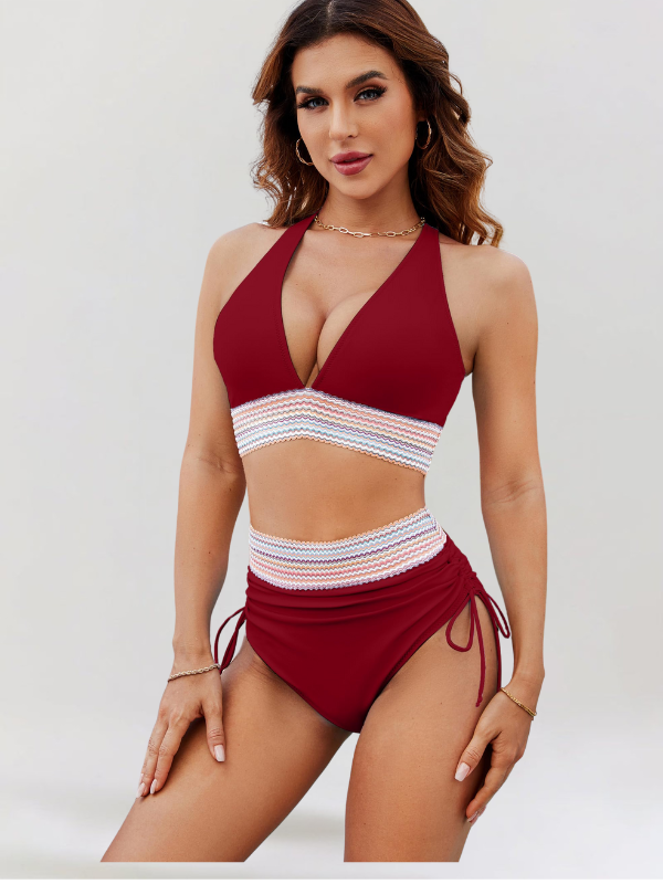 Willa – High-Waisted Bikini Set with Tummy Control
