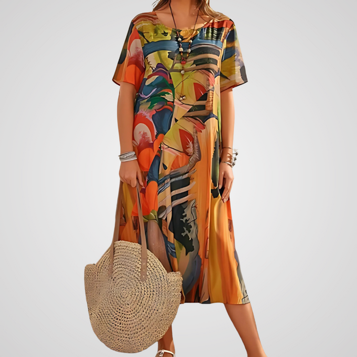 Calira -  Summer Dress, Artistic and Casual