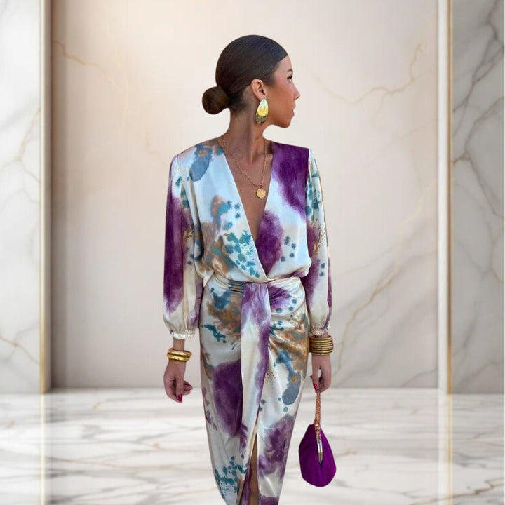 Valeria | Elegant Dress with Waist Tie