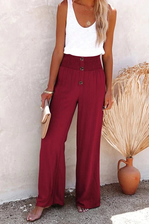 Auriline - Relaxed High-Waist Pants