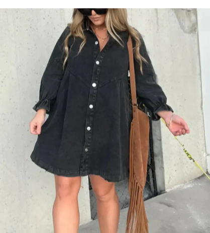 LUNA | Washed Denim Dress