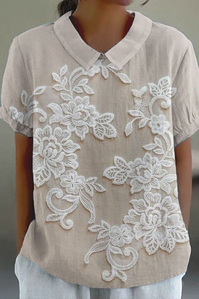 Dakota - Blouse with Lily Collar
