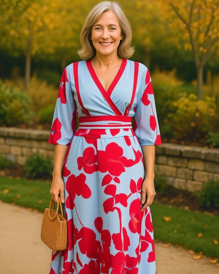 Zinnia – Bold Print Maxi Dress