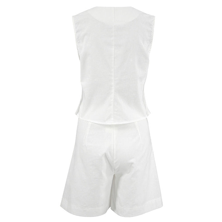 Amourah  - Tailored Vest and Shorts Set