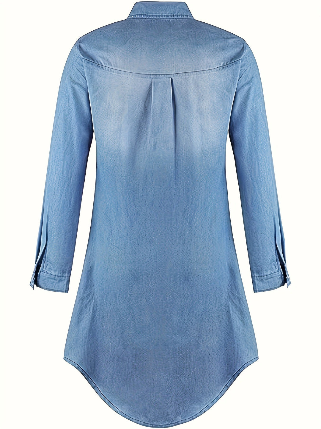 Lvara - Denim midi dress with button placket