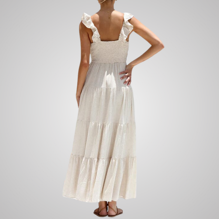 Saphis - Elegant Ruffled Maxi Dress