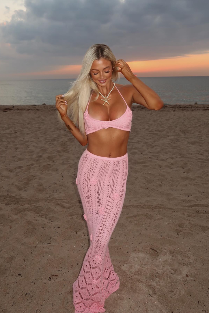 Thalisseya - Elegant Crochet Maxi Skirt Set