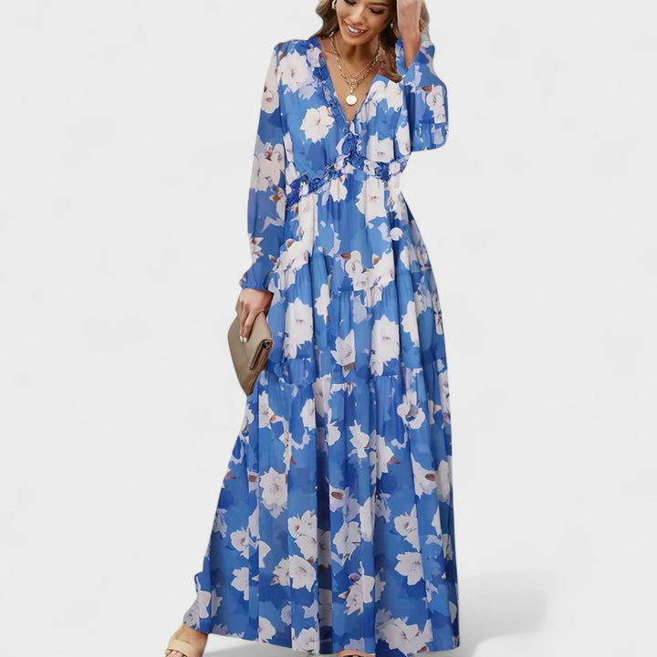 Veanna -  Floral Tiered Maxi Dress