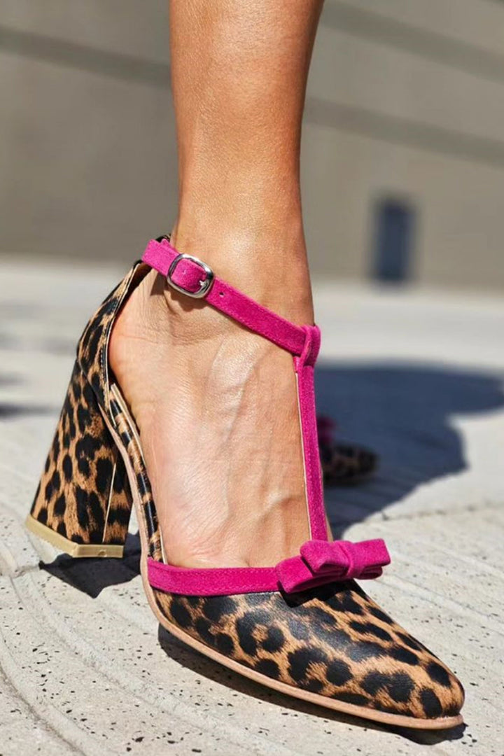 Hannah - Elegant Sandals with Green Leopard Print and Eye-Catching Colorful Details