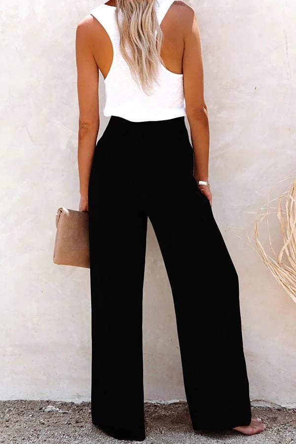 Auriline - Relaxed High-Waist Pants