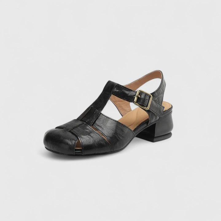 Rhiannon - Cut out leather sandals