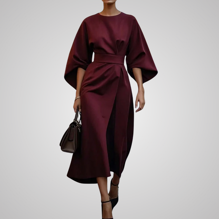 Mirelia - Elegant Dress with Puff Sleeves