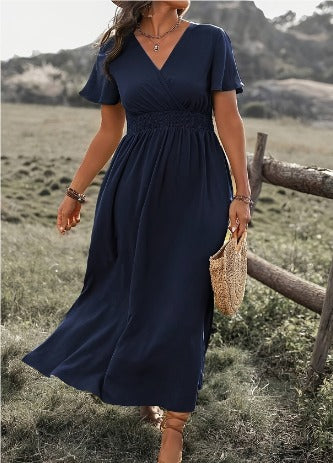 Lotus - Flutter Sleeve Maxi Dress