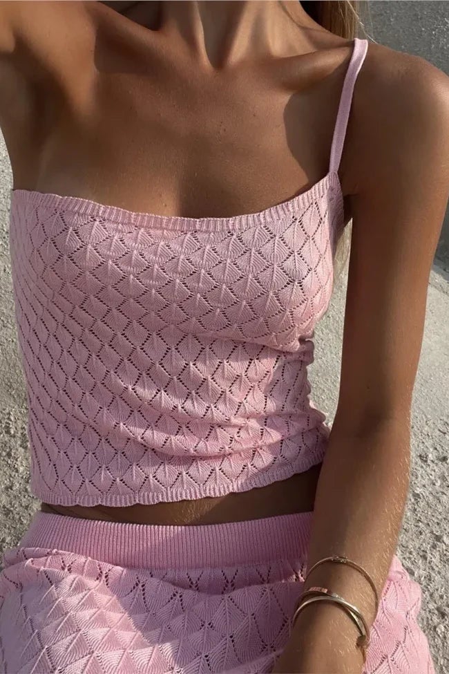 Caeraya - One-Strap Knitted Set