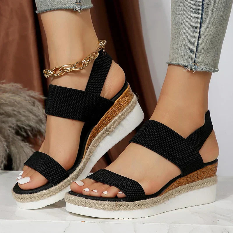 Lily - Double Strap Platform Sandals