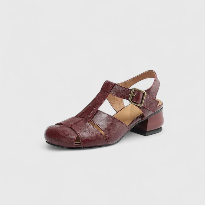 Rhiannon - Cut out leather sandals