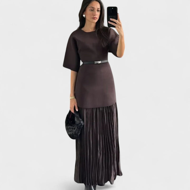 Fionara - Pleated Maxi Dress