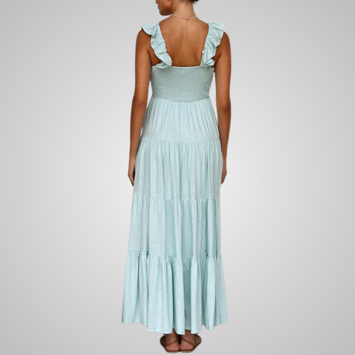 Saphis - Elegant Ruffled Maxi Dress