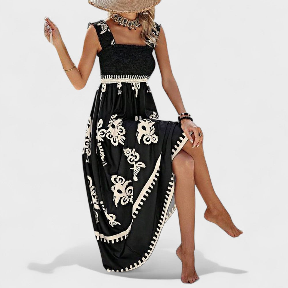 Lorinda -  Maxi Dress with Smocked Bodice