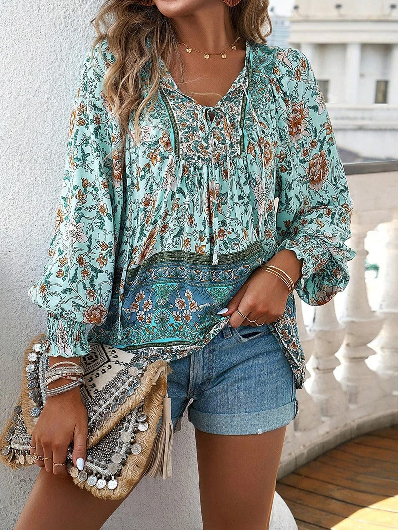 Tova -  Summer Floral Top