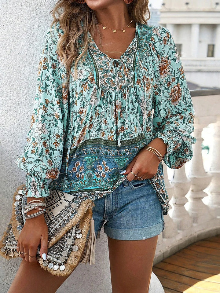 Tova -  Summer Floral Top