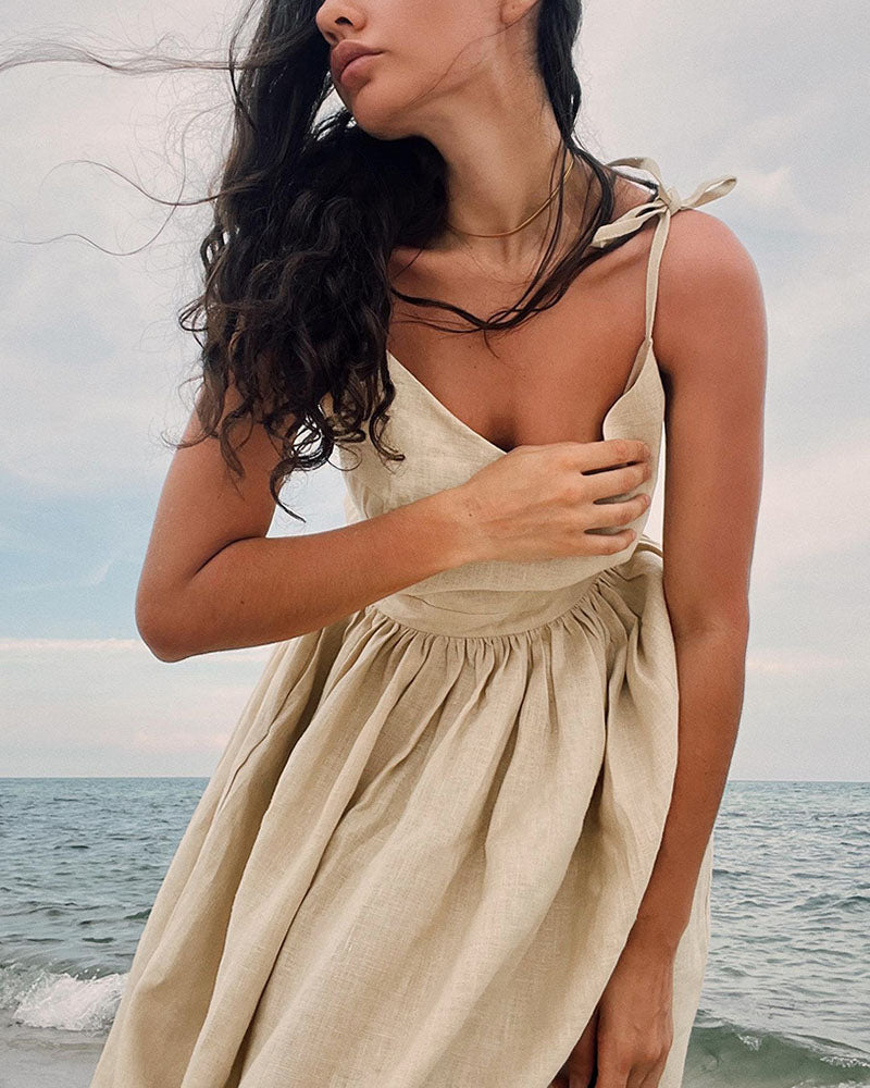 Zeraphine - Chic Tie-Strap Dress