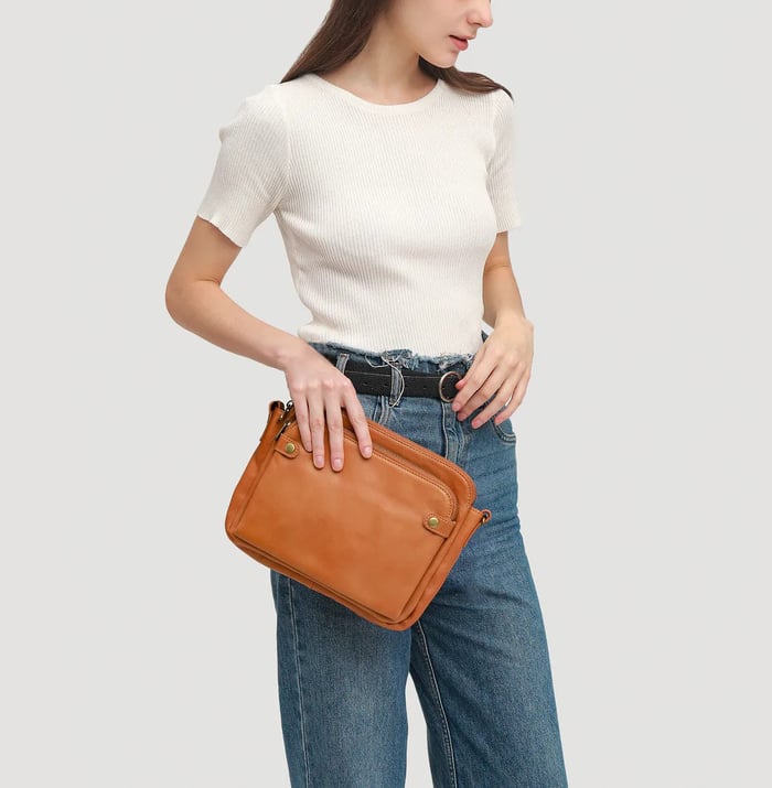Aelira - Sleek Three Layer Crossbody Bag