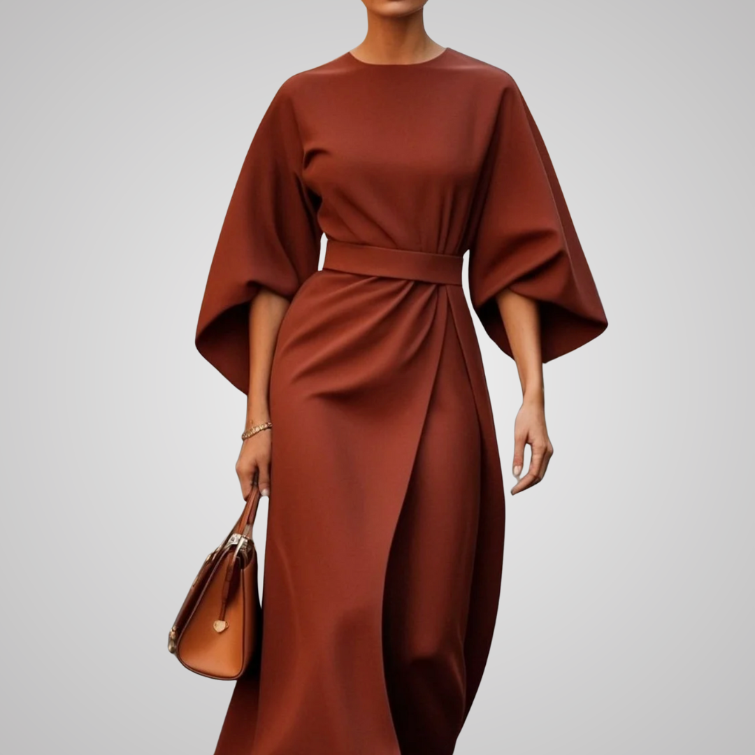 Mirelia - Elegant Dress with Puff Sleeves