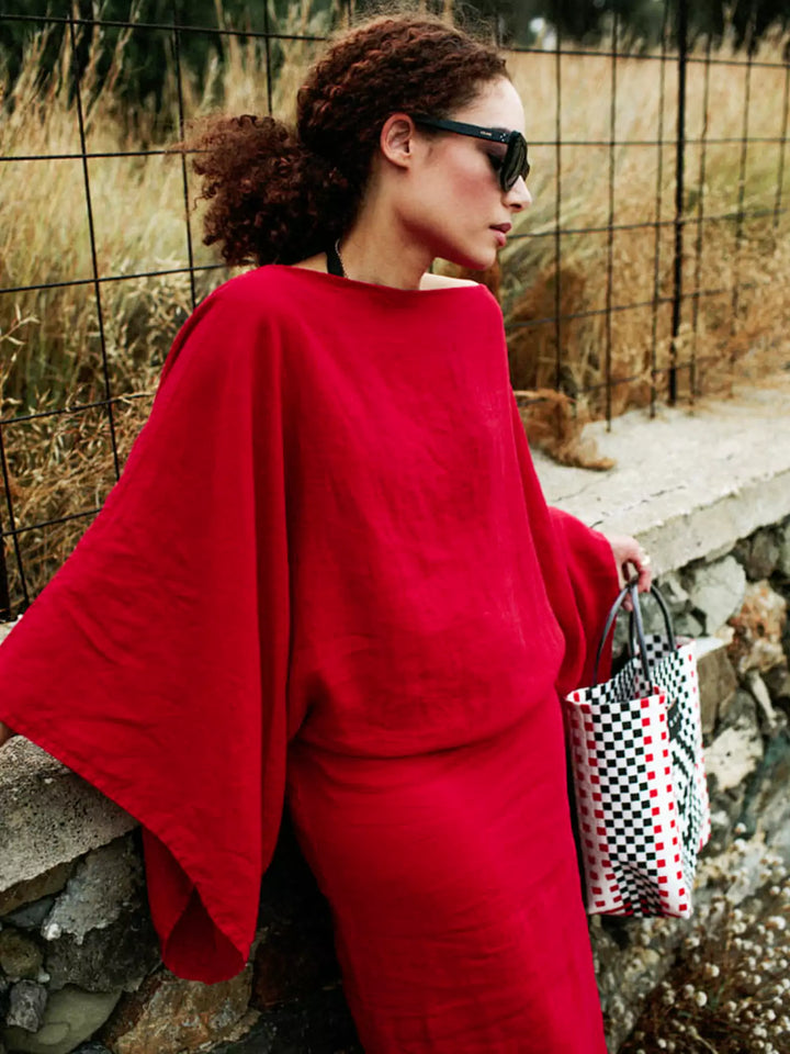 FREYA | Retro Linen Dress