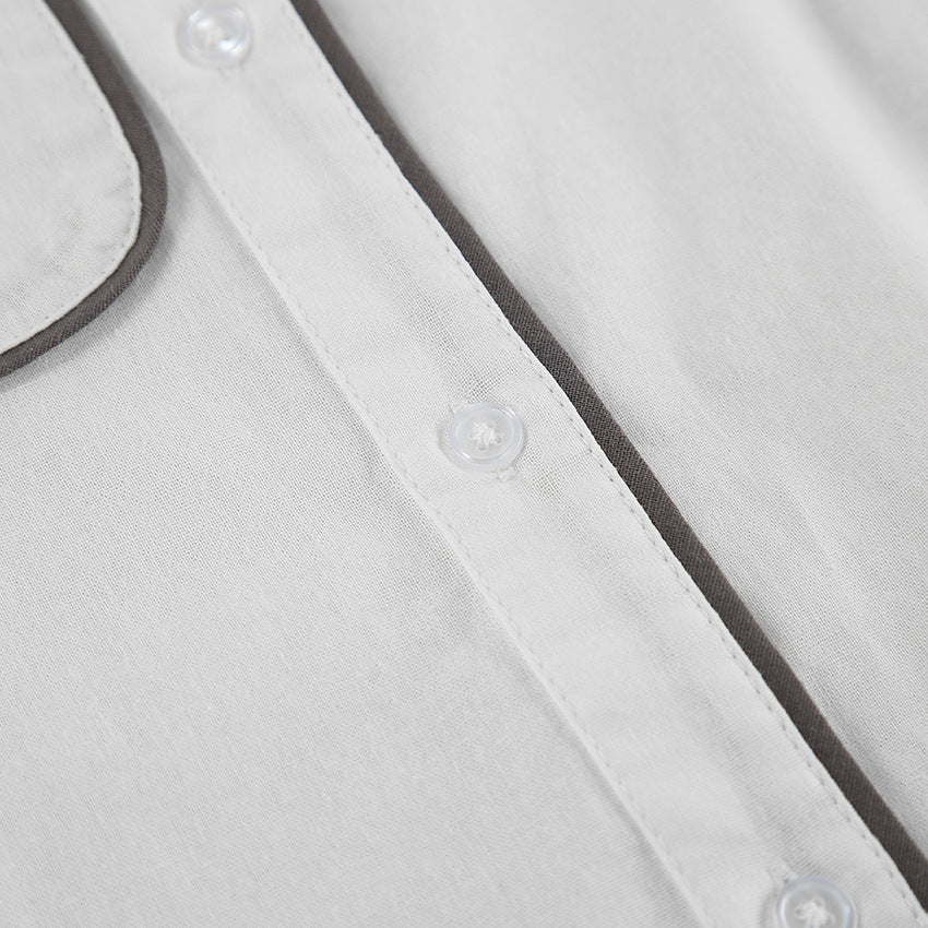 Olyssia  - Belted Button-Up Set