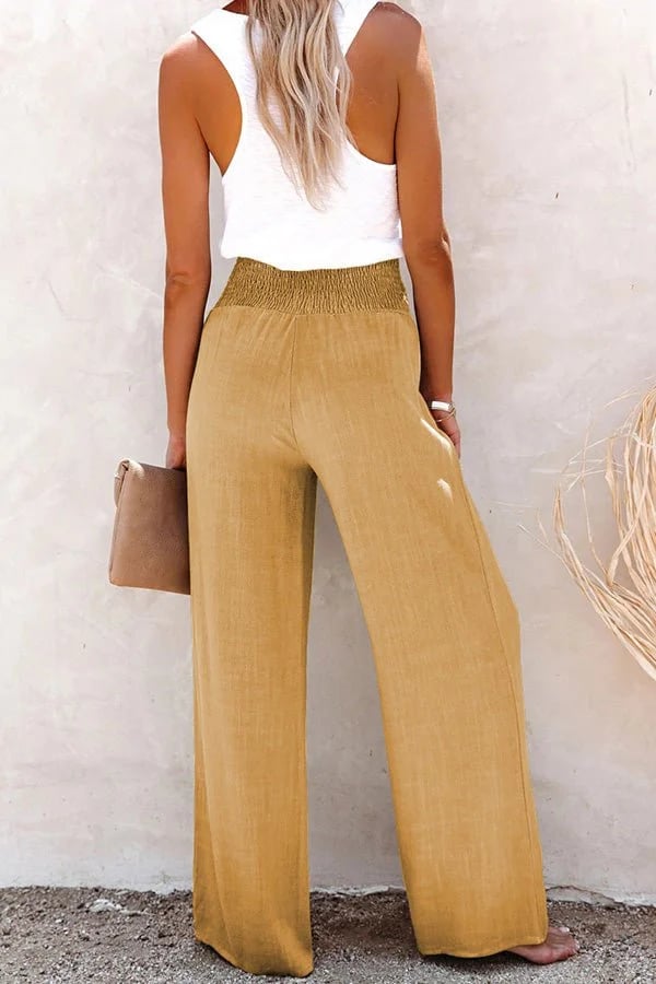 Auriline - Relaxed High-Waist Pants