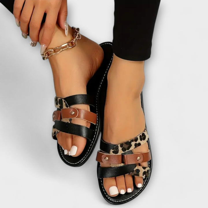 Emerise - Cross Strap Sandals
