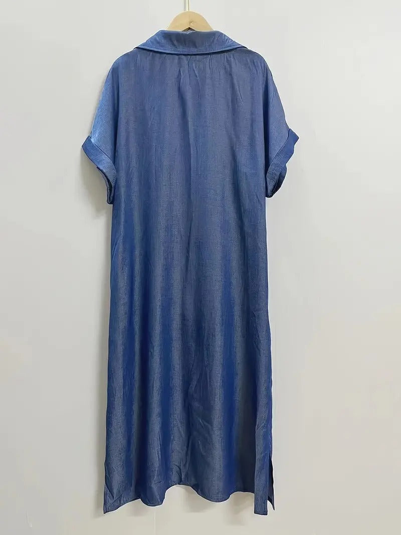 Aurelia - Chic Pocket Shirt Dress