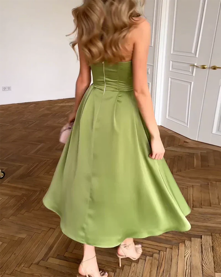 Orlirae - Strapless Elegant Dress