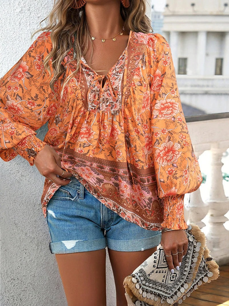 Tova -  Summer Floral Top