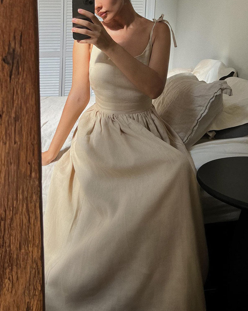 Zeraphine - Chic Tie-Strap Dress