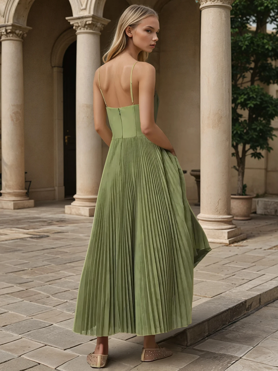 Xaviellea - Bustier Sleeveless Midi Dress