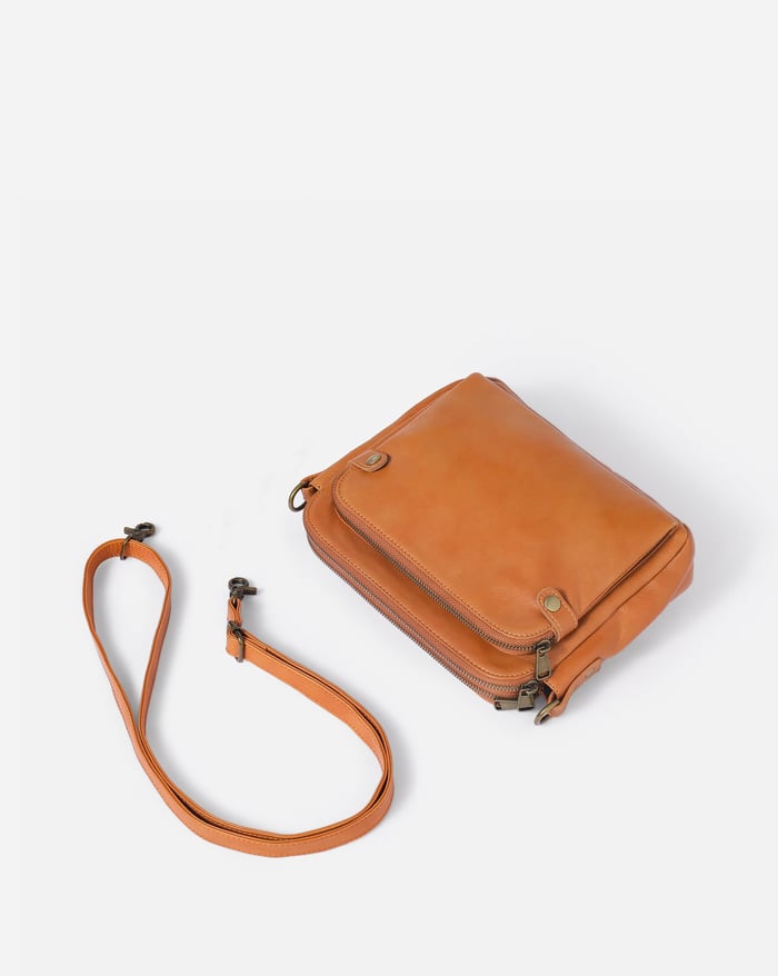 Aelira - Sleek Three Layer Crossbody Bag